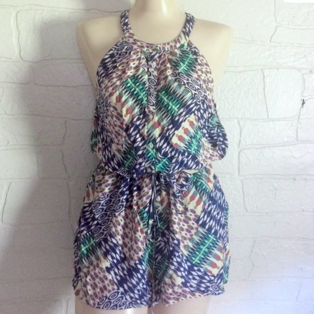 Under Skies Romper Shorts One Piece With Pockets
